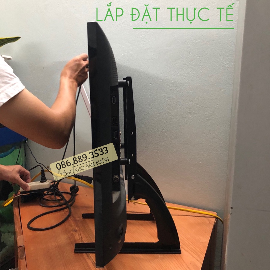 Chân đế tivi đa năng ErgoTek TV01 32 - 40 Inch phù hợp với mọi hãng tivi, màn hình - Chân tivi đặt bàn