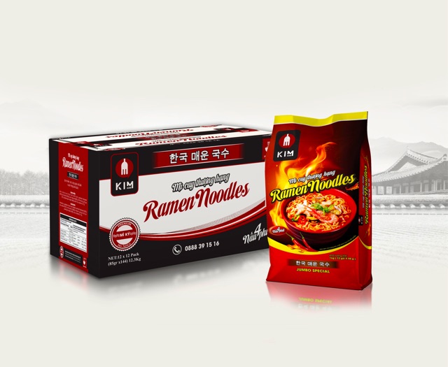 MÌ CAY HÀN QUỐC RAMEN NOODLES