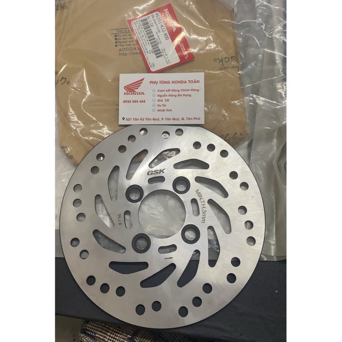 ĐĨA THẮNG LEAD 125 2012 > 2021 ZIN CHÍNH HÃNG HONDA