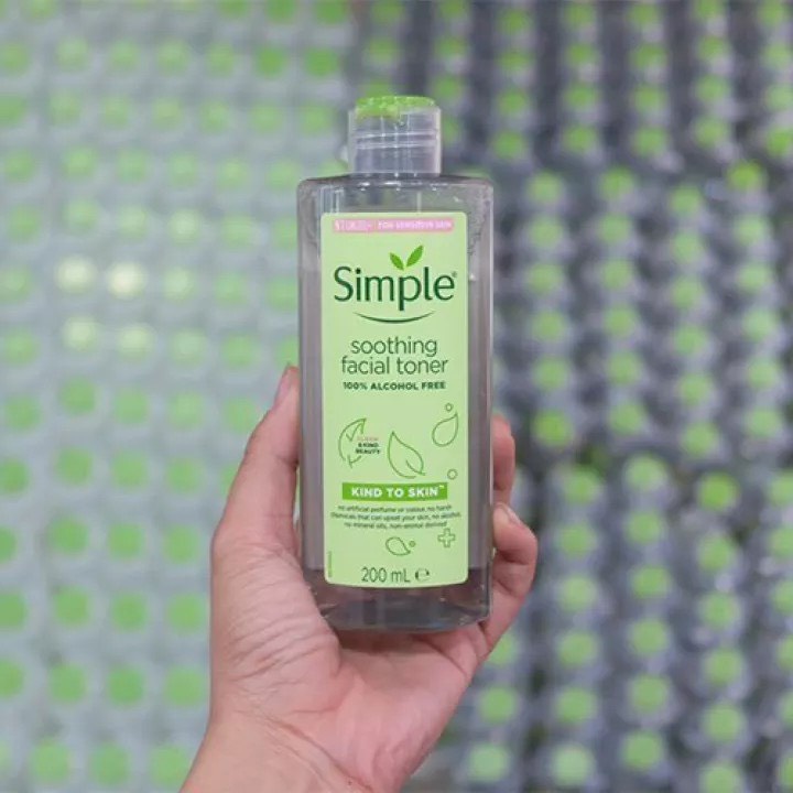 Nước hoa hồng Simple Toner làm dịu, cân bằng độ ẩm cho da - lành tính không chứa cồn 200ml - Balan Shop