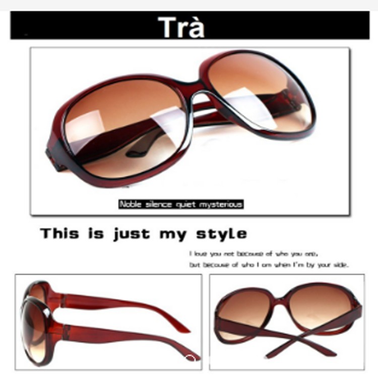 Mắt kính tròn thời trang hot girl (Trà)