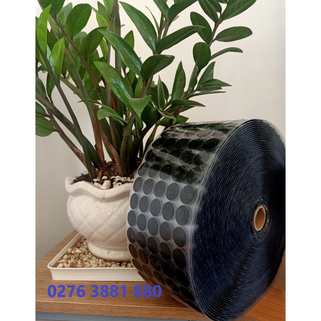 Velcro Tròn, Băng gai dính, khóa nhám,có sẵn keo dán,Hình Tròn Màu Trắng.
