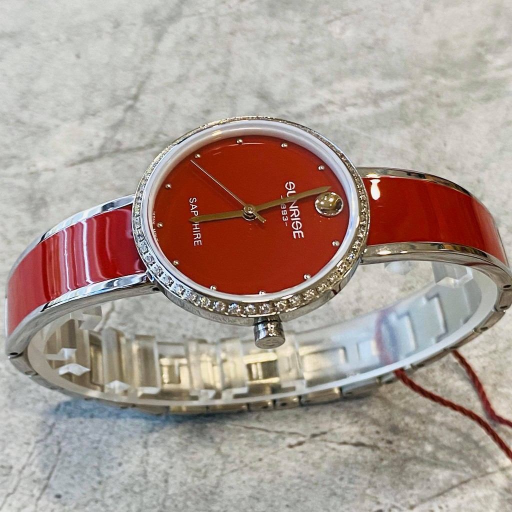 Đồng hồ Sunrise nữ chính hãng Nhật Bản L9968AA.D.DD - kính saphire chống trầy - Đá S