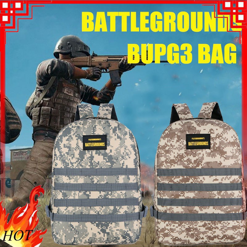 [HÀNG SẴN] Balo Game PUBG / Balo Phượt Người Lính (Size lớn 3 ngăn có cổng sạc USB tiện dụng)