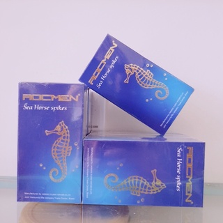 bao cao su cá ngựa rocmen xanh, siêu mỏng, siêu dai, kéo dài thời gian quan hệ , hộp to 10 chiếc (che tên sản phẩm)
