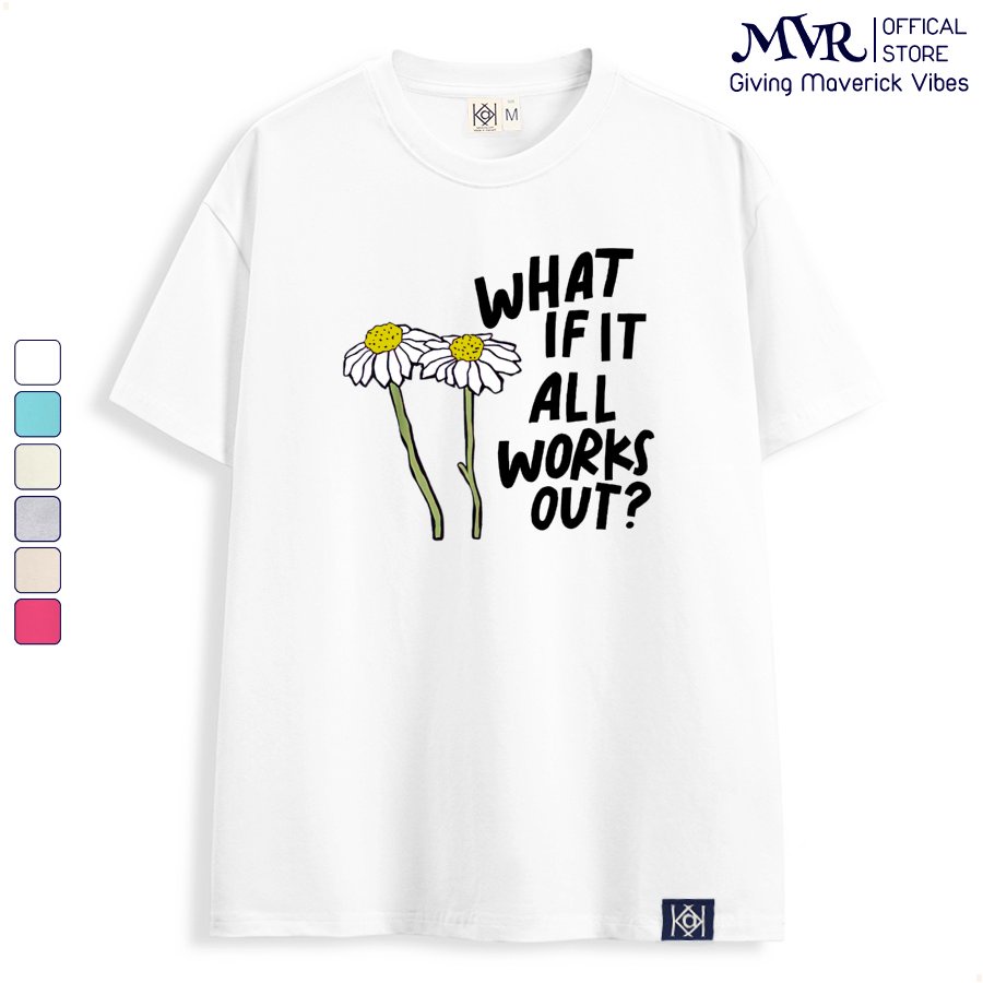 Áo thun nữ hoa phom rộng Cotton thoáng mát hoa cúc họa mi ĐIỀU GÌ NẾU TẤT CẢ MỌI THỨ ĐƯỢC RA MẮT MVR KK3881