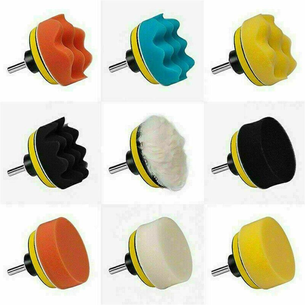 BORAG Bộ 11 Miếng Xốp 3 &quot;Đánh Bóng Xóa Vết Trầy Xước Cho Thân Xe Hơi