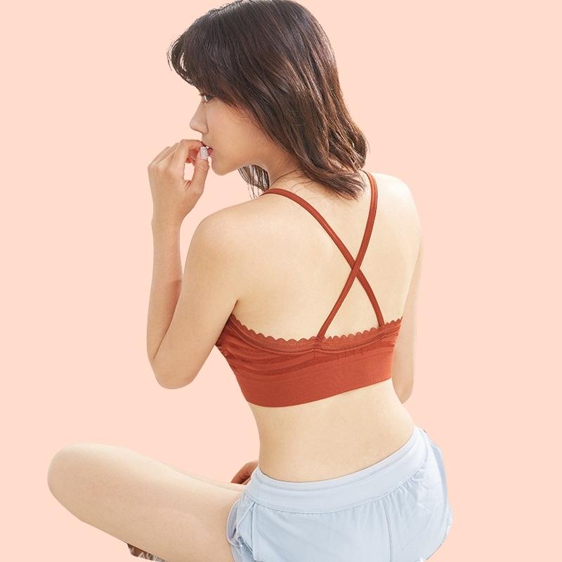 Áo Lót Nữ Nâng Ngực, Áo Bra Cotton Co Giãn 2 Dây [Có Mút Ngực] - 128