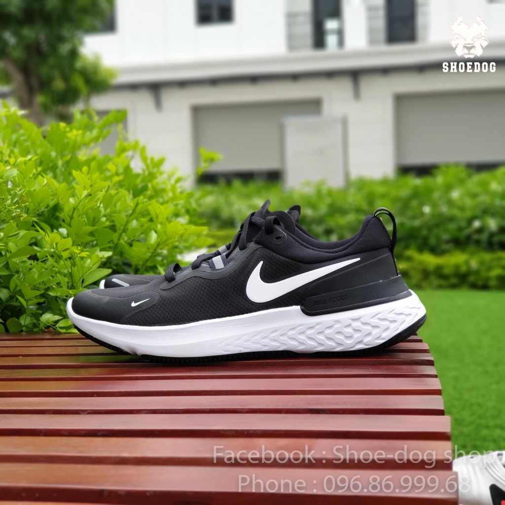 Giày chạy bộ Nike React Miler Đen Trắng - Cam kết chính hãng
