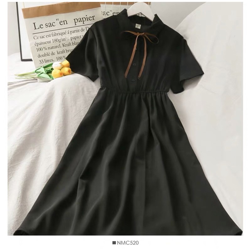 Váy nữ cổ áo polo tay voan | BigBuy360 - bigbuy360.vn