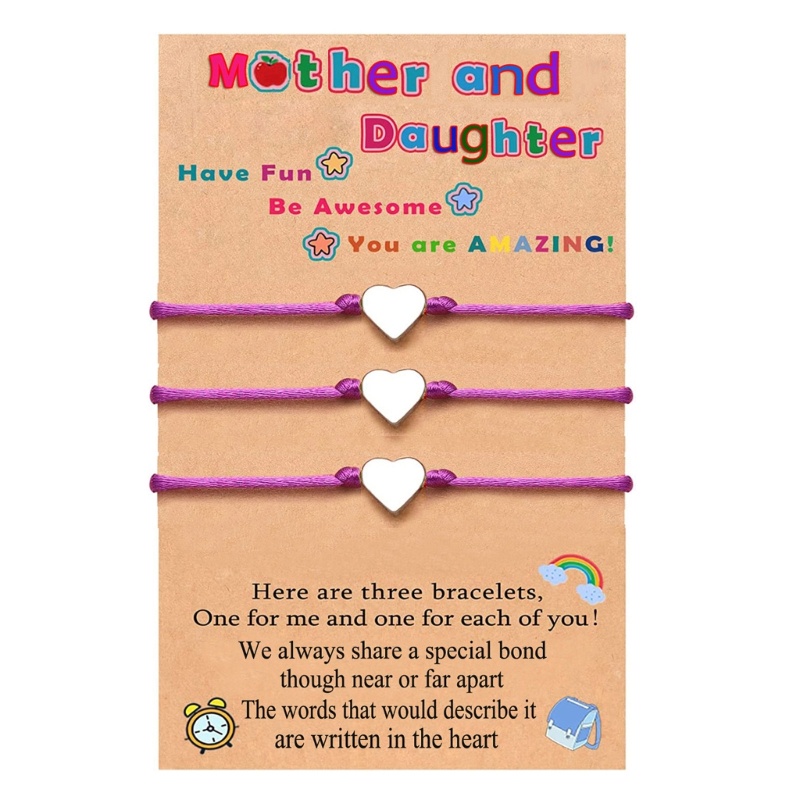 Set 3 Vòng Tay Tình Bạn Bện Dây Có Thể Điều Chỉnh Kích Cỡ