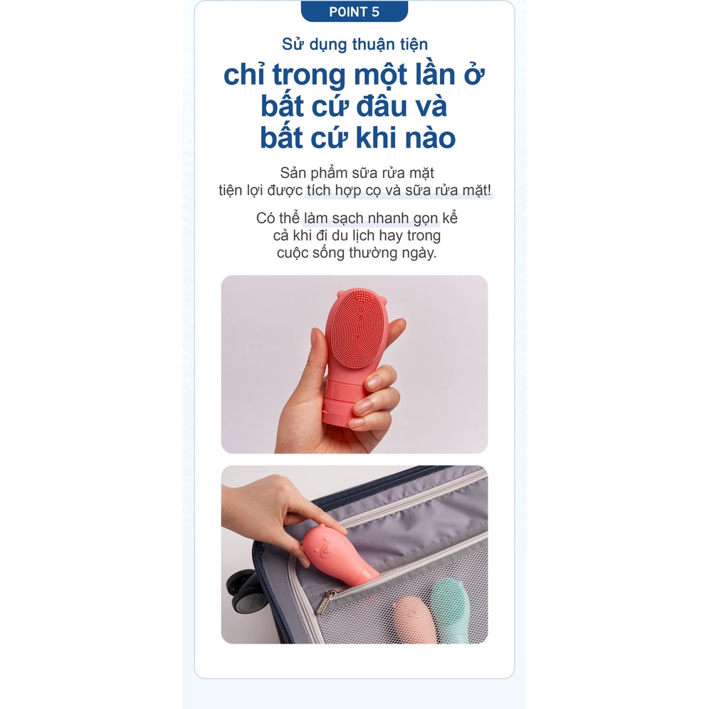 Sữa Rửa Mặt Kèm Cọ Rửa Mặt Silicone WELLDERMA Gomdochi Foam Cleanser 60ml