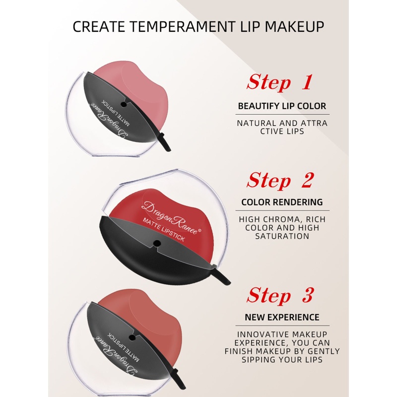 Son Kem Lì Cho Màu Mượt Mà Lâu Trôi Dễ Lên Màu Hiệu Ứng Sương Trang Điểm Xinh Đẹp Cho Nữ