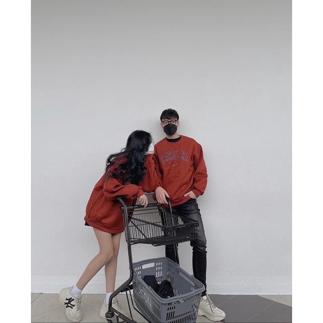 (Ảnh thật/có sẵn) Áo Nỉ Sweat Nữ tay bồng form rộng, Áo hoodie Brooklyn New York chất nỉ bông cá tính Ulzzang