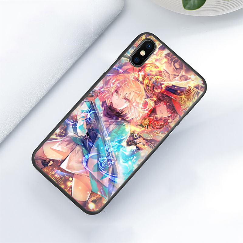 Ốp điện thoại silicone hình anime Fate Grand Order thích hợp cho Iphone 8 7 6s 6 Plus 5 5s Se 2016 2020