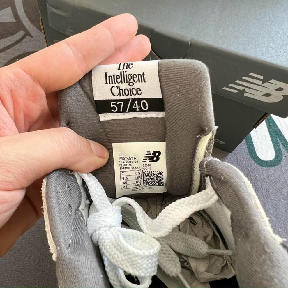 GIÀY THỂ THAO SNEAKER CAO CẤP NB 57/40 GREY RAY BẢN CAO CẤP NAM NỮ ẢNH THẬT+FREESHIP