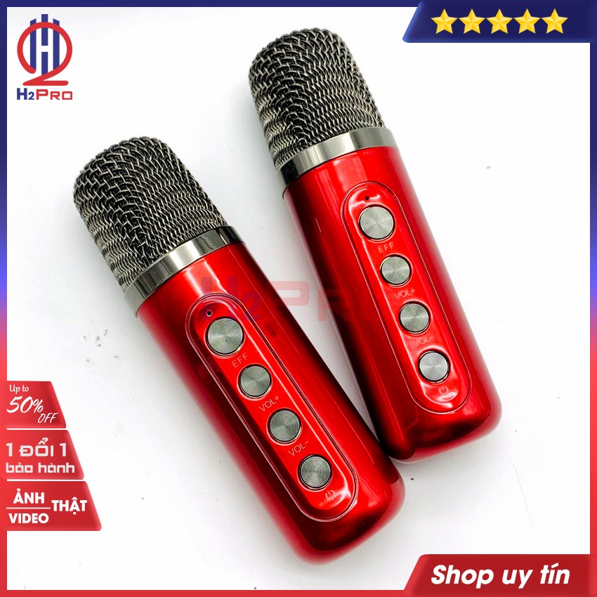 Loa bluetooth hát karaoke SU-YOSD YS-203 H2Pro hát hay-chỉnh echo-reverb-effect-đổi giọng, loa karaoke bluetooth mini.