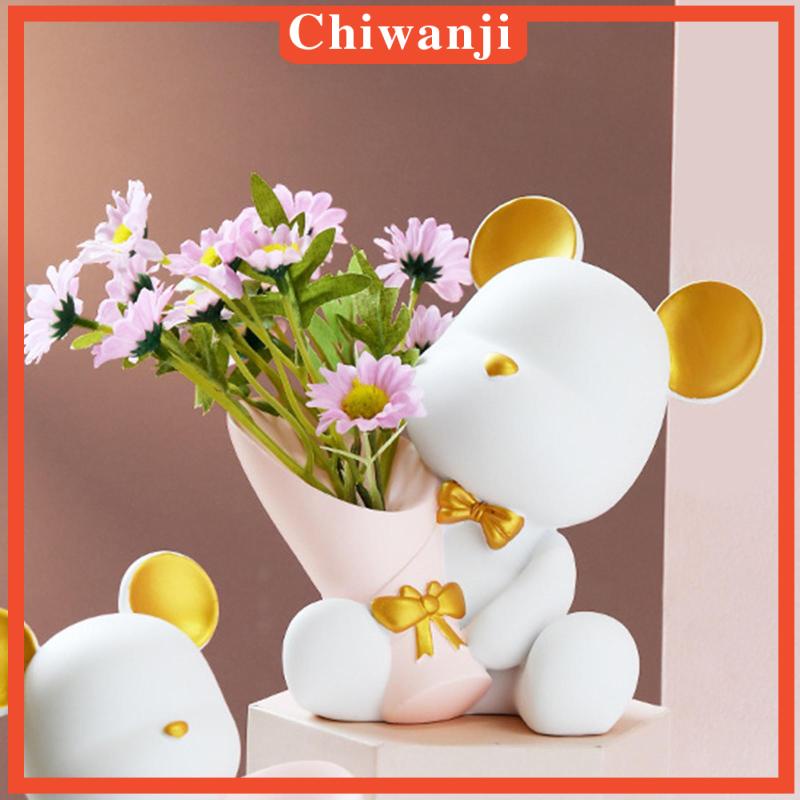 Giá Đỡ Chậu Cây Bằng Resin Hình Gấu Dễ Thương
