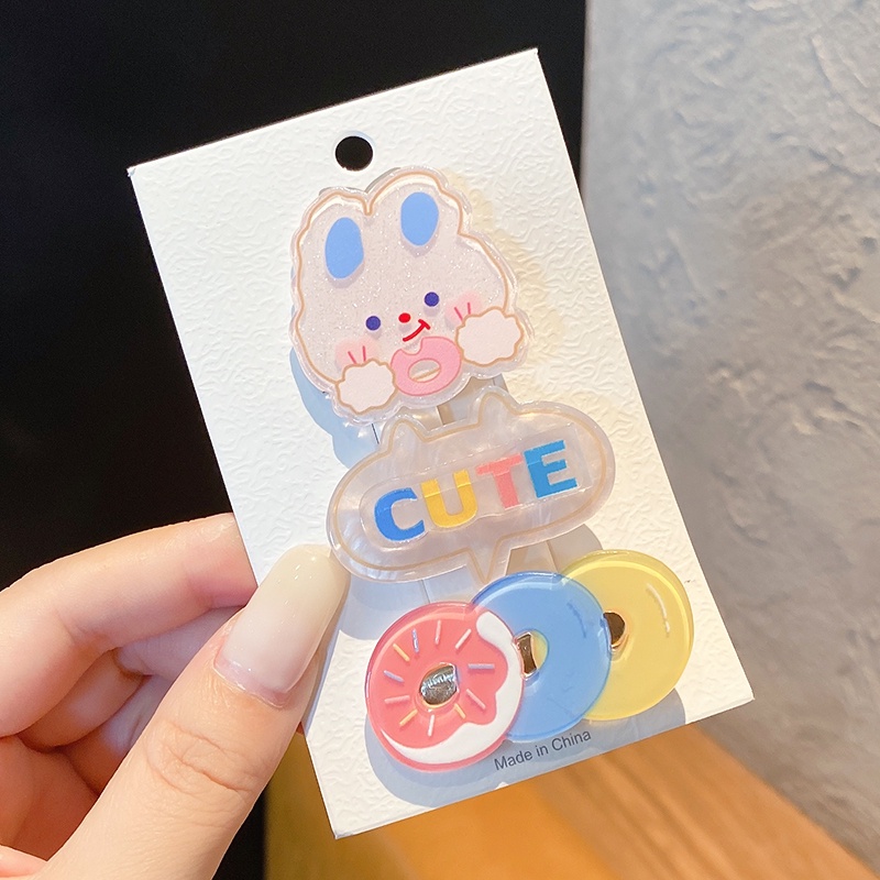 Kẹp Tóc Siêu Dễ Thương Phong Cách Hàn Quốc Dành Cho Bé Gái