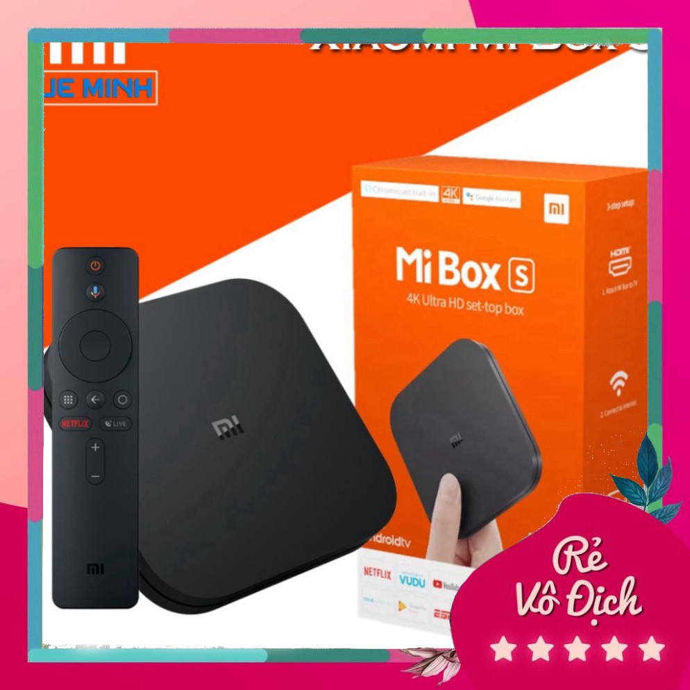 RẺ VÔ ĐỊCH Android Tivi Box Xiaomi Mibox S - Hàng Digiworld phân phối chính hãng RẺ VÔ ĐỊCH