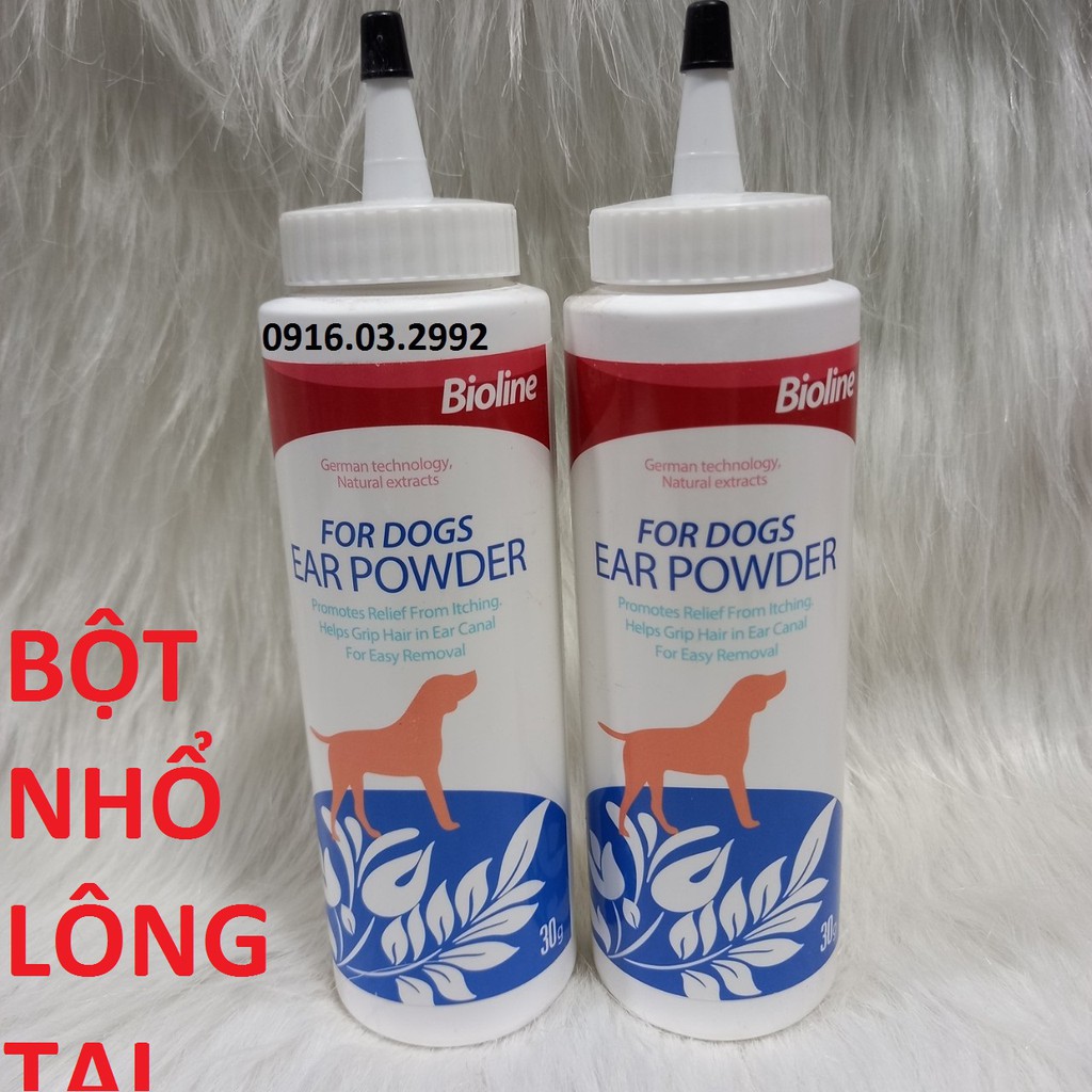 Bột nhổ lông tai chó mèo Bioline 30g