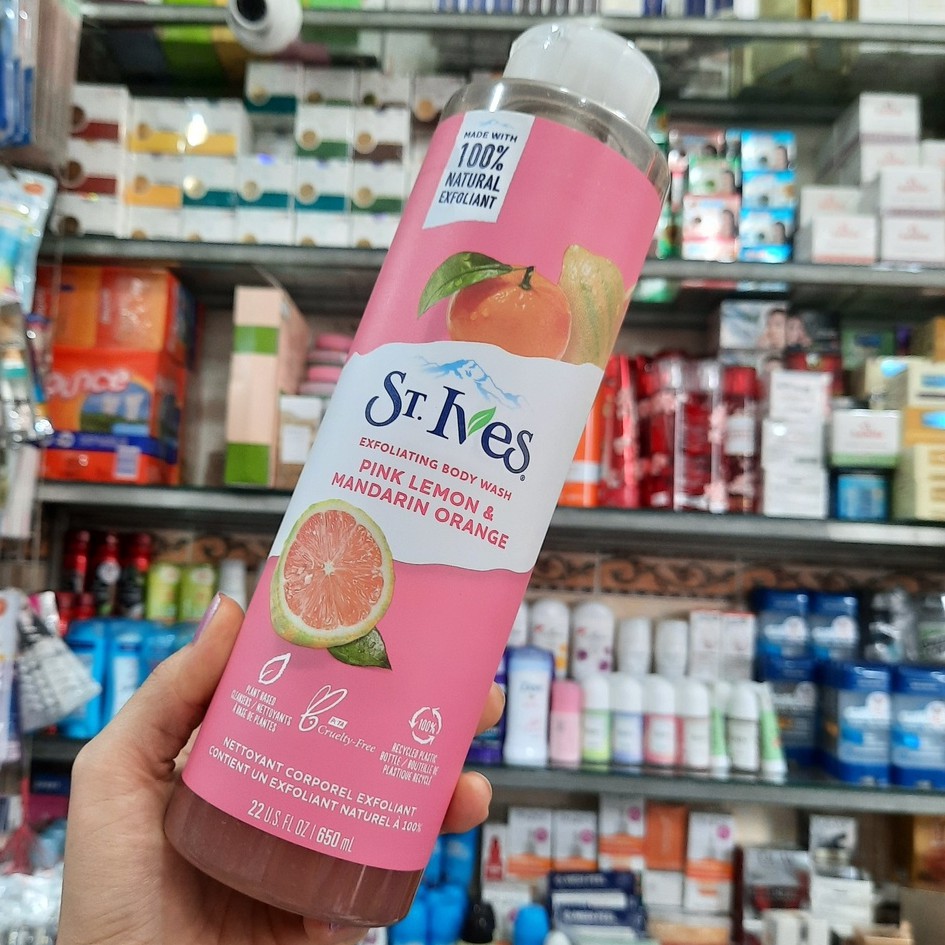 Sữa Tắm ST.IVES Tẩy Tế Bào Chết Cam Chanh 650ml