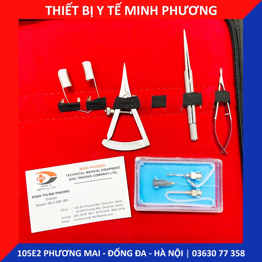 Bộ dụng cụ phẫu thuật mắt 17 chi tiết