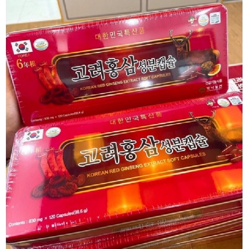 [ Chính Hãng ] Đạm Sâm Nhung Hươu Linh Chi Kana Hàn Quốc, Hộp Đỏ 120 Viên, Giúp Bồi Bổ Và Nâng Cao Sức Khỏe Toàn Diện