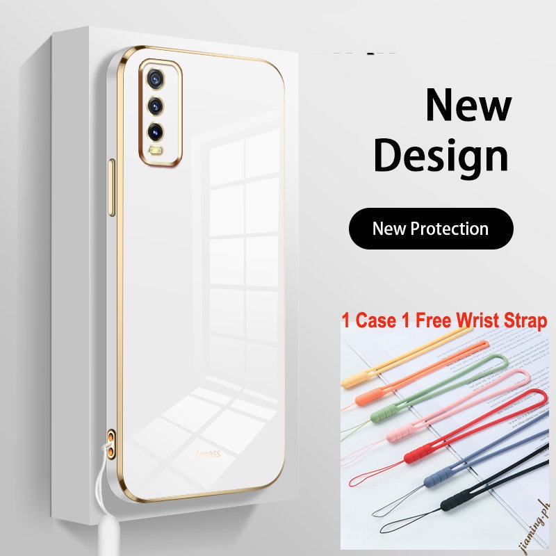 Ốp Điện Thoại Silicon Dẻo Tráng Gương 6D Sang Trọng Cho Vivo Y20 Y20i Y12S Y12S Y20S G Y20A Y12A 2021 Y20T Sự Bảo Vệ