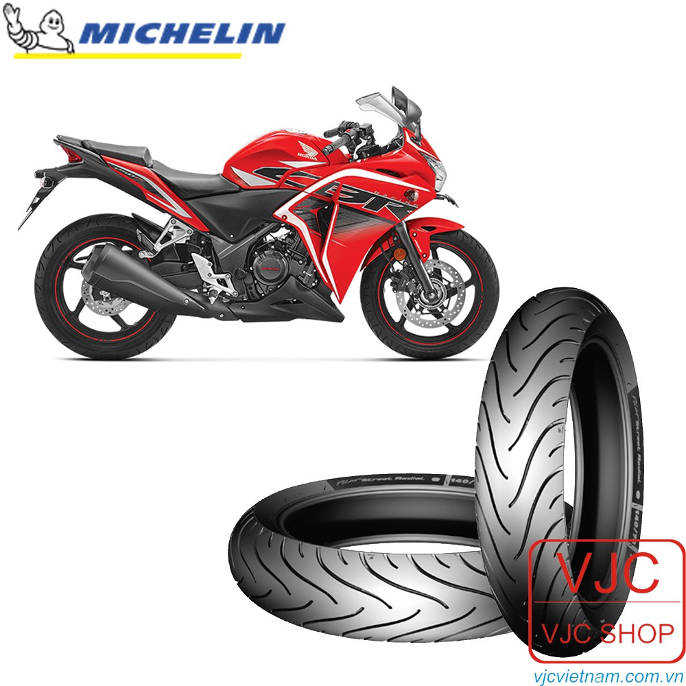 Lốp ( Vỏ ) xe CB250R Michelin trước 110/70R17 hoặc sau 150/60R17 PILOT STREET RADIAL _ Lốp Trung Thành