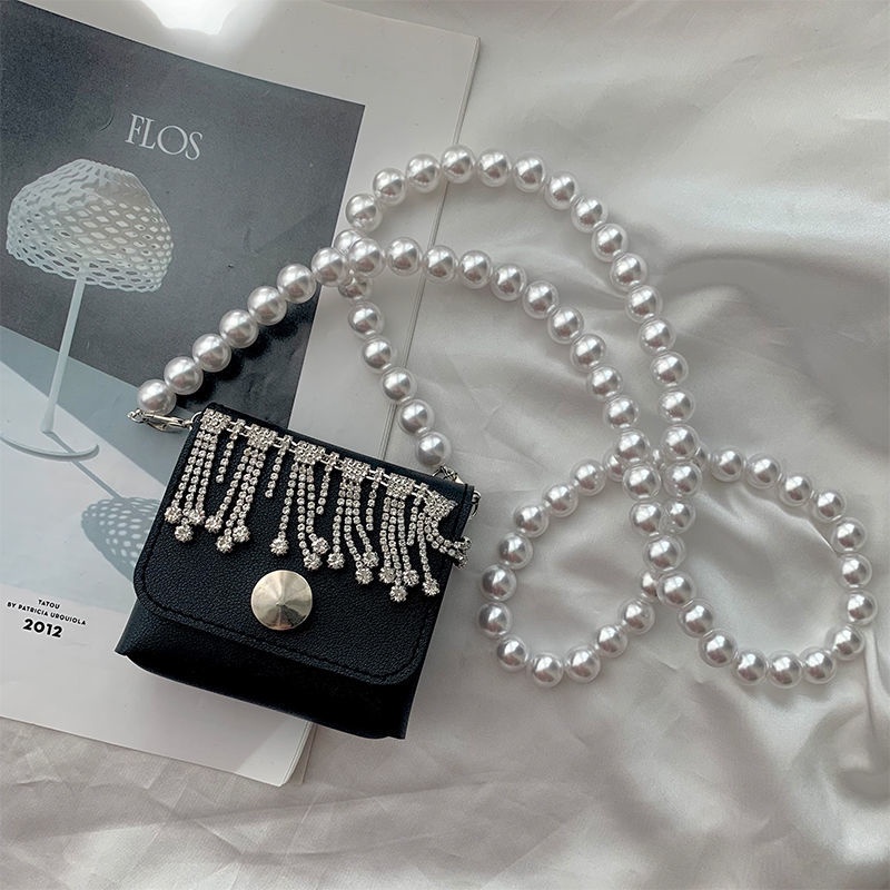 Túi Xách Mini Đính Đá Và Ngọc Trai Nhân Tạo Thời Trang Mùa Hè Hàn Quốc