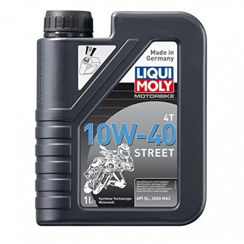 Dầu Nhớt Xe Số Liqui Moly Motorbike 4t Street 10W40 - 1521 - 1 Lít Full Synthetic – API SL MA2 – Made In Germany