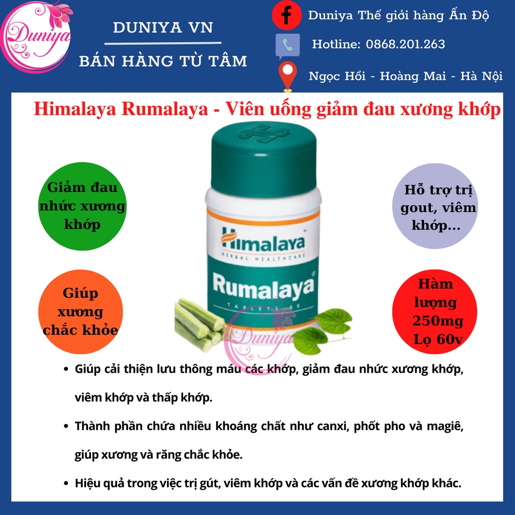 Himalaya Rumalaya -Hỗ trợ xương khớp