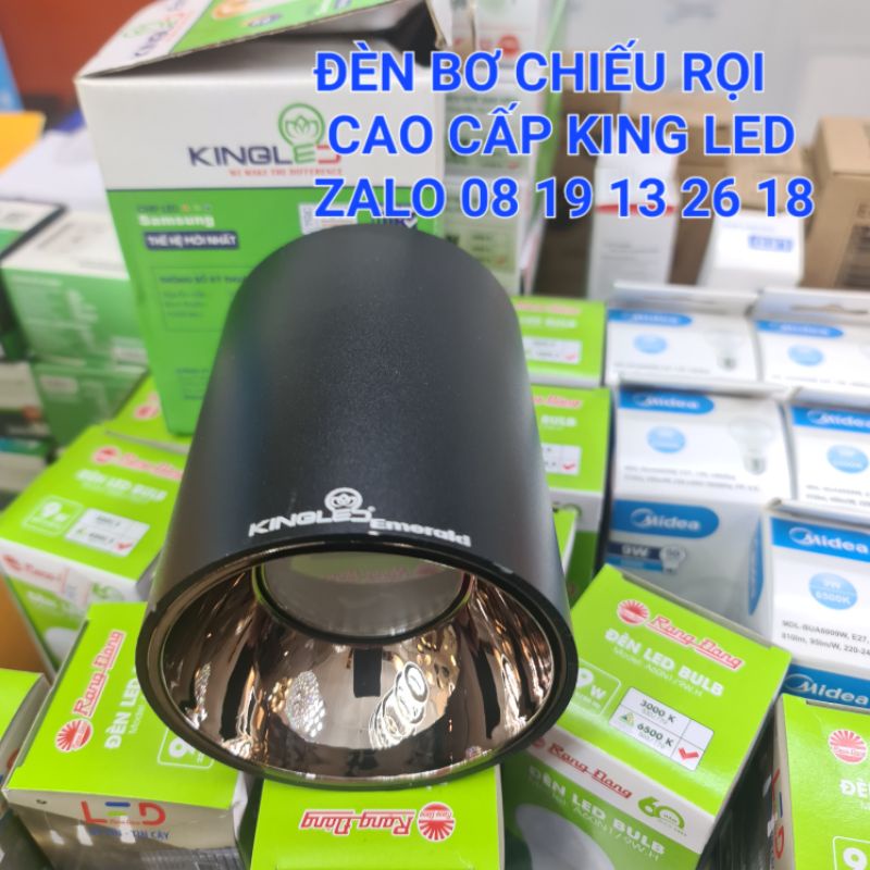 Đèn Bơ, đèn ống bơ thân dài Chiếu Rọi KingLed Emerald Cao Cấp, thiết kế độc đáo, choá đèn cao cấp