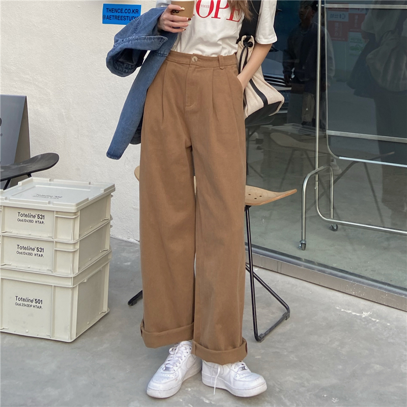 Quần Denim Nữ Lưng Cao Ống Rộng Thời Trang 41941 | BigBuy360 - bigbuy360.vn