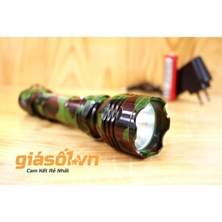 Đèn pin siêu sáng UltraFire C8 (Đen)