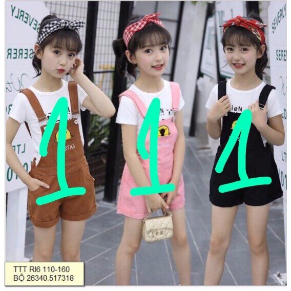 áo phông cùng set yếm