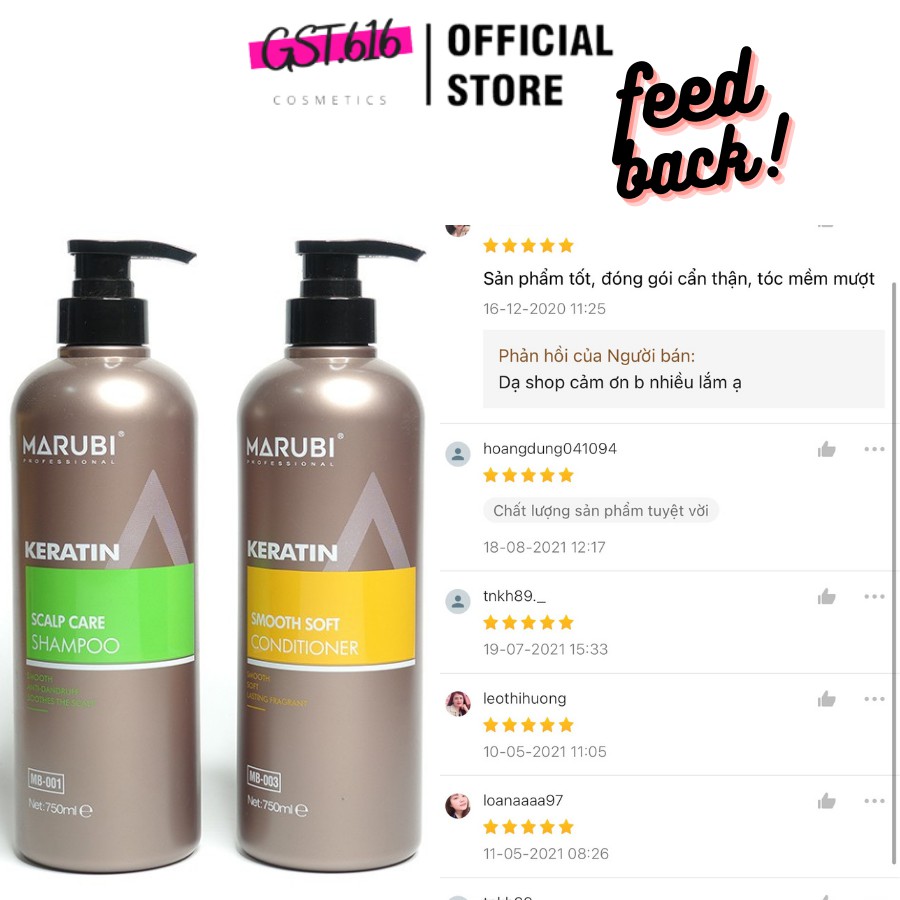 Cặp Dầu Gội Dầu xả MARUBI KERATIN 750ml 1000ml siêu dưỡng tóc giúp tóc chắc khỏe luôn mượt mà | BigBuy360 - bigbuy360.vn