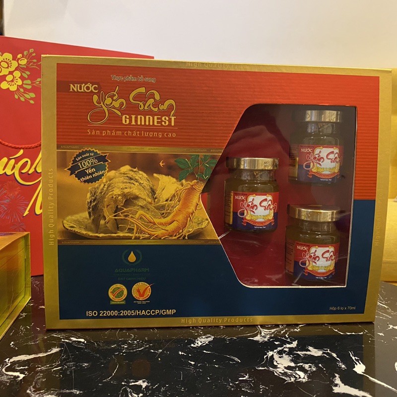 [COMBO 6 HŨ X 70 ml) Nước Yến sâm cao cấp Ginnest Nest 100 | BigBuy360 - bigbuy360.vn