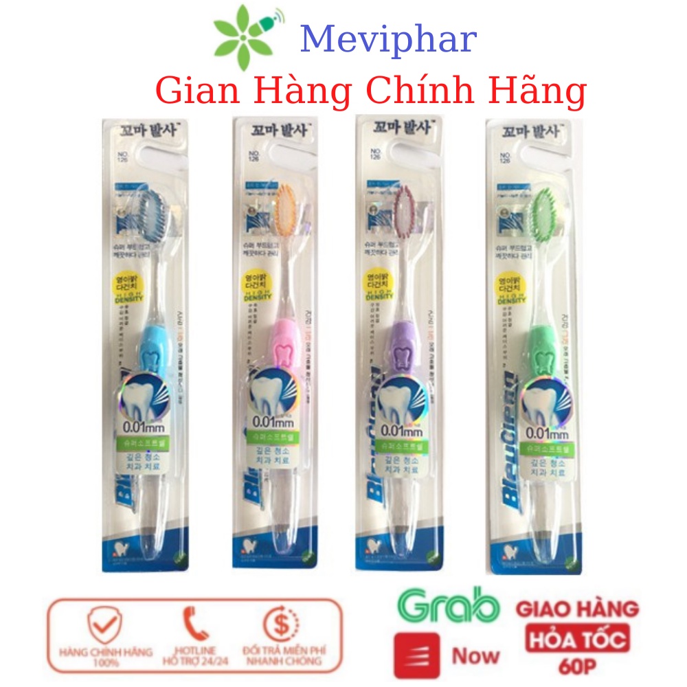 Bàn Chải Đánh Răng Công nghệ Hàn Quốc NO126 Trong Suốt, Siêu Mềm -Bàn Chải Than Tre Hoạt Tính No921