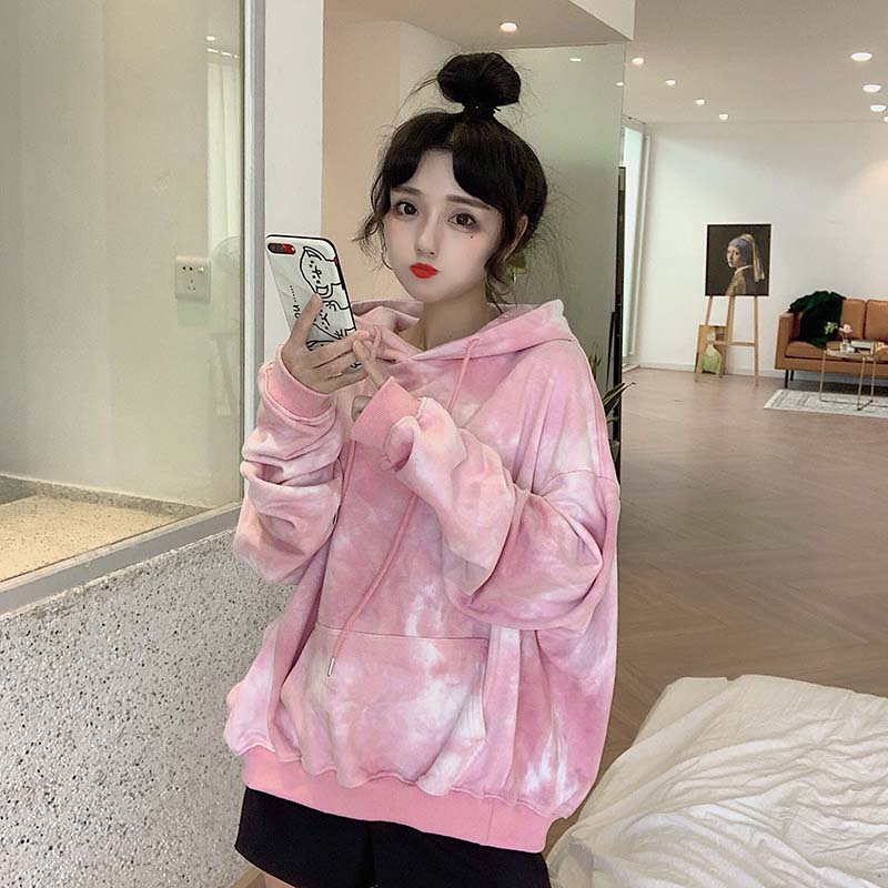 Áo hoodie unisex dáng rộng thời trang phong cách Hàn Quốc | BigBuy360 - bigbuy360.vn