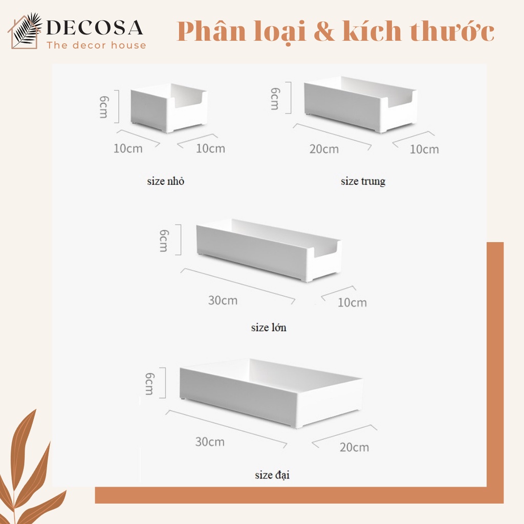 Khay chia ngăn tủ phân loại quần áo đa năng DECOSA