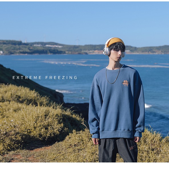 Áo Sweater Cat and Fish OnStyle Unisex phong cách Hàn Quốc cá tính, Chất Nỉ Dày Dặn Ấm Áp mã HD102 - Tặng vòng xinh | BigBuy360 - bigbuy360.vn