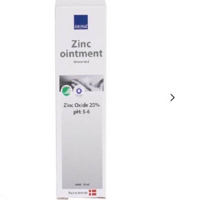 Kem hỗ trợ hăm Abena Zinc Ointment (15ml), hỗ trợ giảm mụn, dưỡng ẩm da