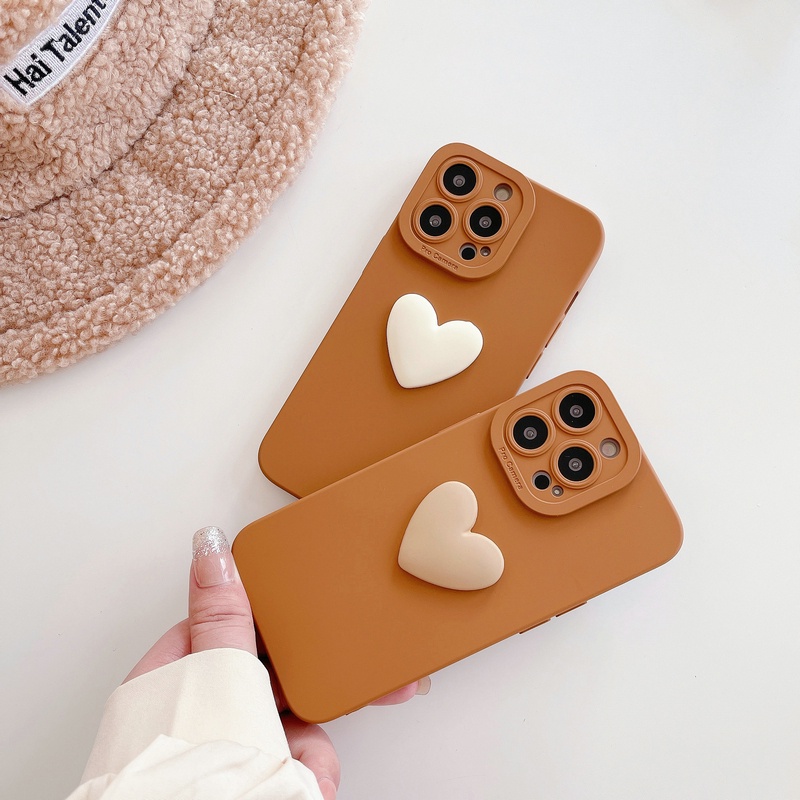 Huawei Nova 7 SE Mate 30 P40 P30 Y9S Xiaomi Mi 11 10T Lite Pro Redmi note 9T 10 5G Brown with Love Tpu Shockproof Soft Phone Case