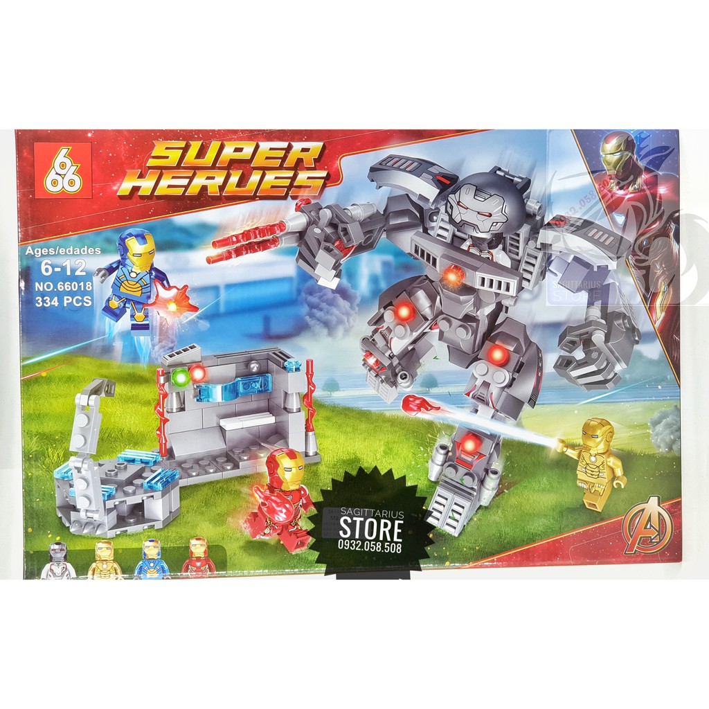 Lego SuperHeroes 66018 Lắp Ráp Iron Man Anti-Hulk Armor