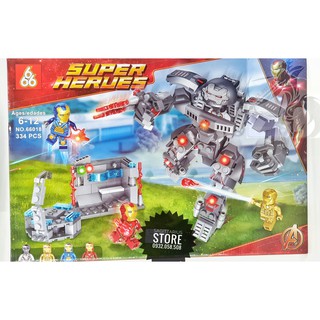 Lego superheroes 66018 lắp ráp iron man anti-hulk armor