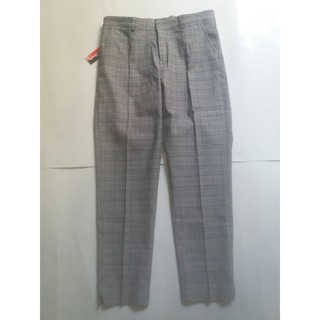 Quần Baggy Nữ Caro Vàng