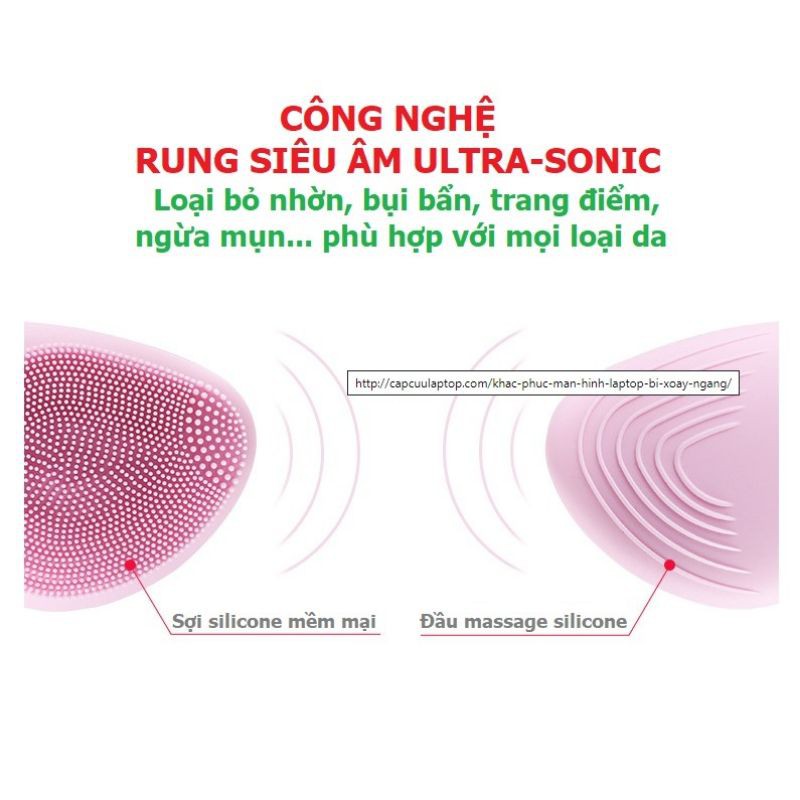 Máy rửa mặt và căng da giảm nếp nhăn sonic nội địa trung