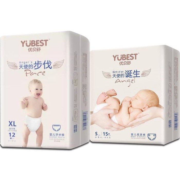 [ HÀNG CHÍNH HÃNG ] Bỉm YUBEST ANGEL Dán / Quần S90/ M84 /L78 / XL72/ XXL66 Siêu Mỏng, Siêu Thấm Hút